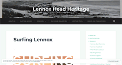 Desktop Screenshot of lennoxheadheritage.com